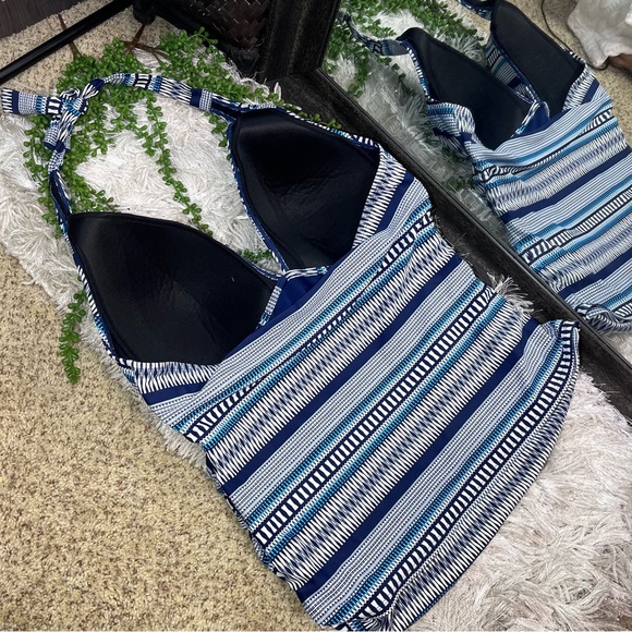 -🌼3/$30🌼intl Details Printed Tankini Swim Halter Top Size XL - Picture 11 of 16